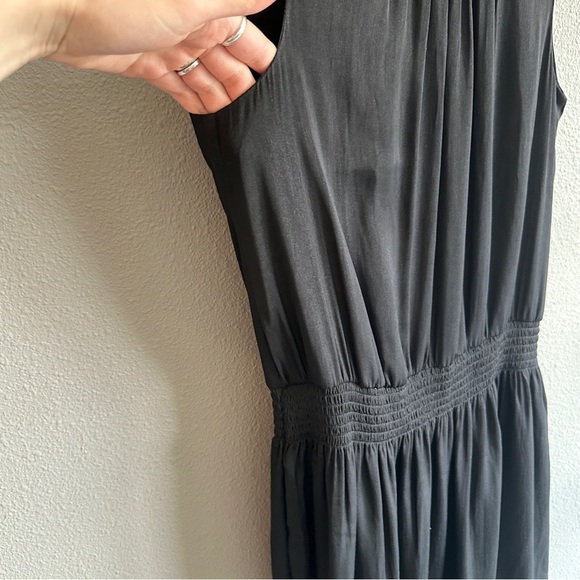 Evereve Black Tiered Maxi Dress Small - Picture 4 of 12